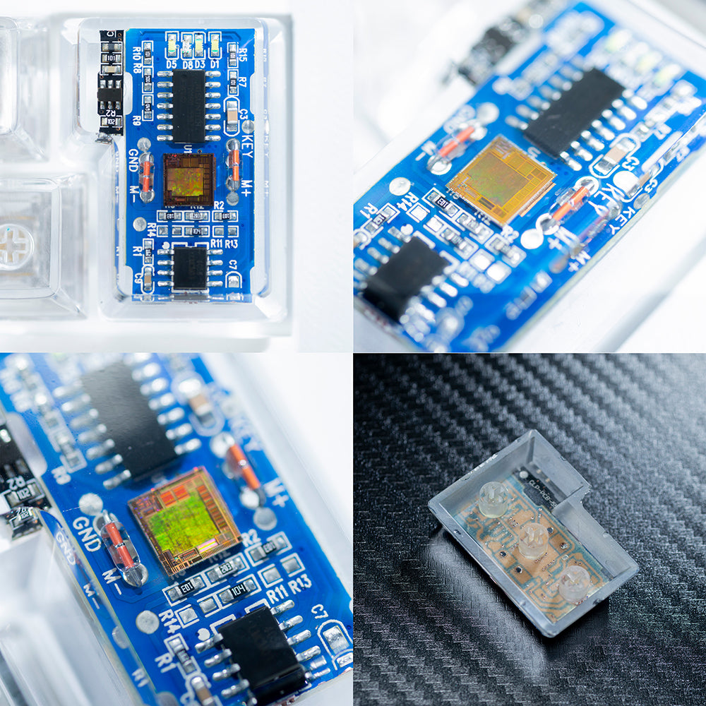 circuit board keycaps（OEM height ISO Enter）Crystal Resin Drops Keycap