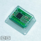 green circuit board keycaps（Cherry OEM XDA SA-height）Crystal Resin Drops Keycap