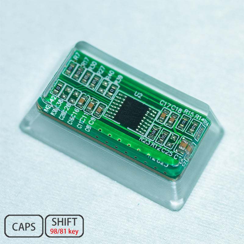 green circuit board keycaps（Cherry OEM XDA-height）Crystal Resin Drops Keycap