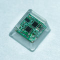 green circuit board keycaps（Cherry OEM XDA-height）Crystal Resin Drops Keycap
