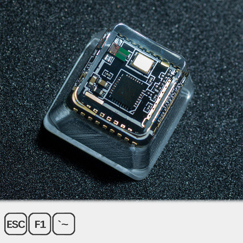 Black Circuit Board Artisan Keycap