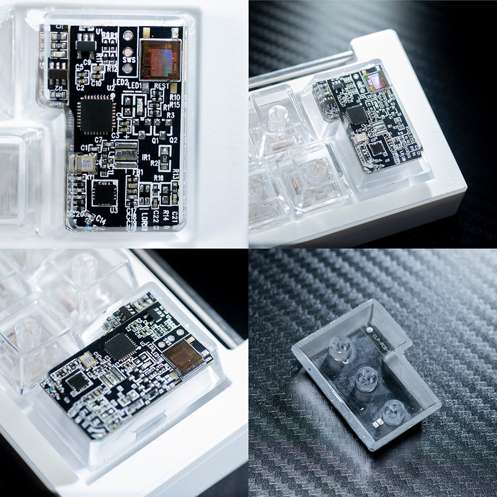 circuit board keycaps（OEM height ISO Enter）Crystal Resin Drops Keycap