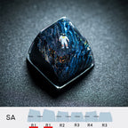 Starry Astronaut Keycaps（SA R1-height 1U）Crystal Resin Drops Keycap
