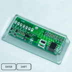 green circuit board keycaps（Cherry OEM XDA SA-height）Crystal Resin Drops Keycap