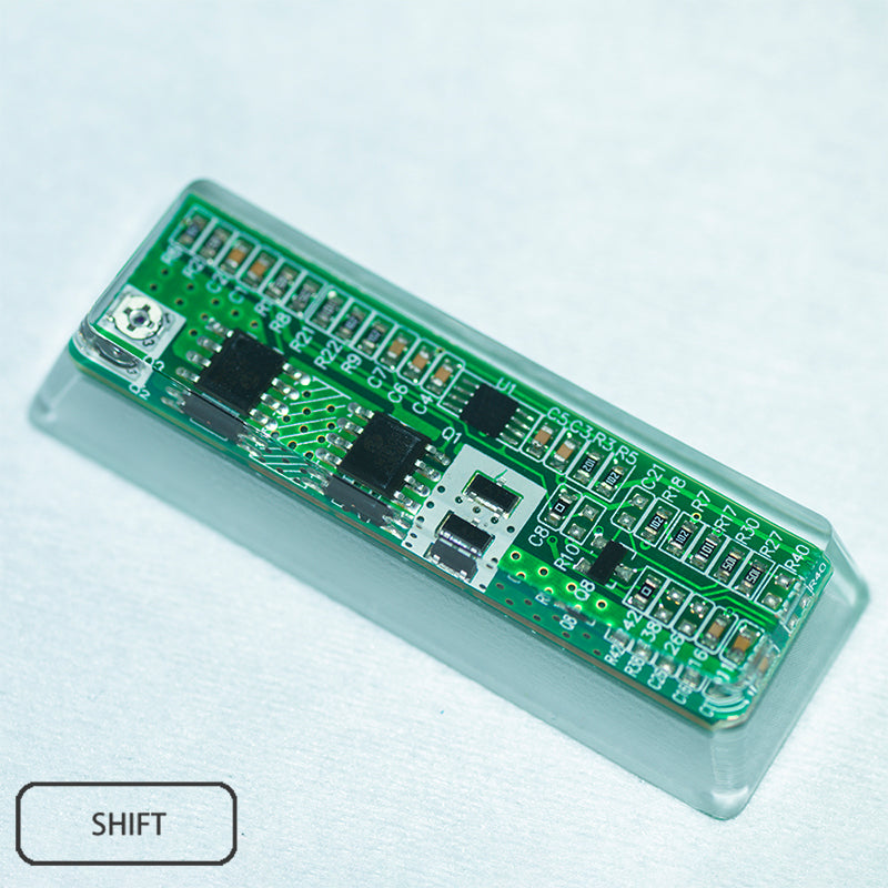 green circuit board keycaps（Cherry OEM XDA-height）Crystal Resin Drops Keycap