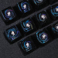 Starry Astronaut Keycaps（SA R1-height 1U）Crystal Resin Drops Keycap
