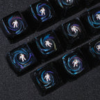 Starry Astronaut Keycaps（SA R1-height 1U）Crystal Resin Drops Keycap