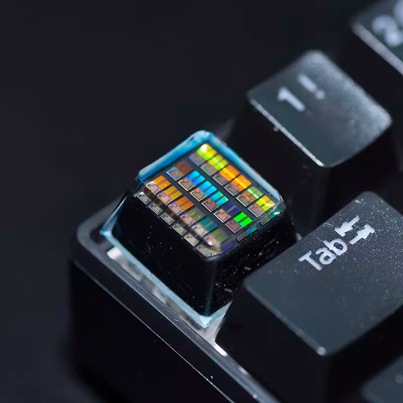 chip keycaps（Cherry OEM XDA SA-height  ESC 1U）Crystal Resin Drops Keycap