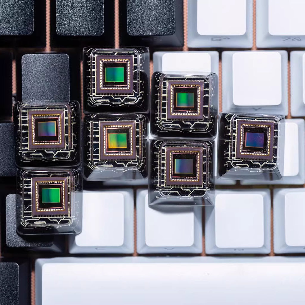 CMOS keycaps（Cherry OEM XDA SA-height  ESC 1U）Crystal Resin Drops Keycap
