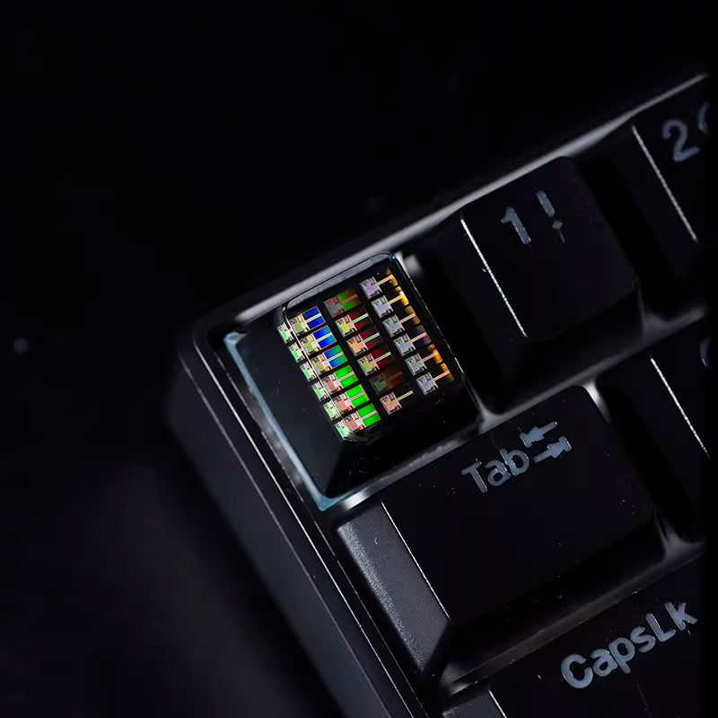 chip keycaps（Cherry OEM XDA SA-height  ESC 1U）Crystal Resin Drops Keycap