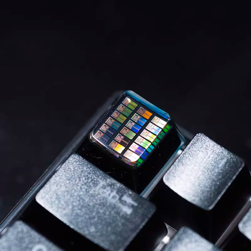 chip keycaps（Cherry OEM XDA SA-height  ESC 1U）Crystal Resin Drops Keycap