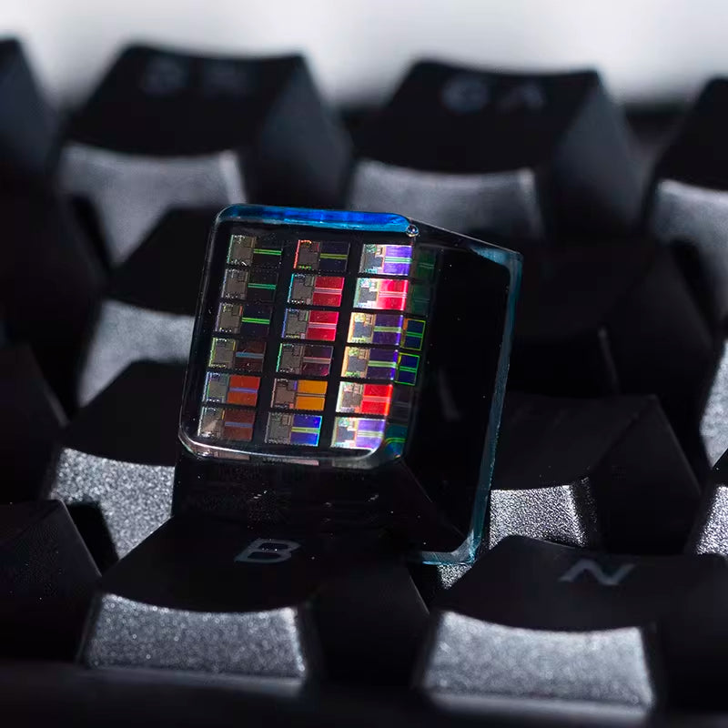 chip keycaps（Cherry OEM XDA SA-height  ESC 1U）Crystal Resin Drops Keycap