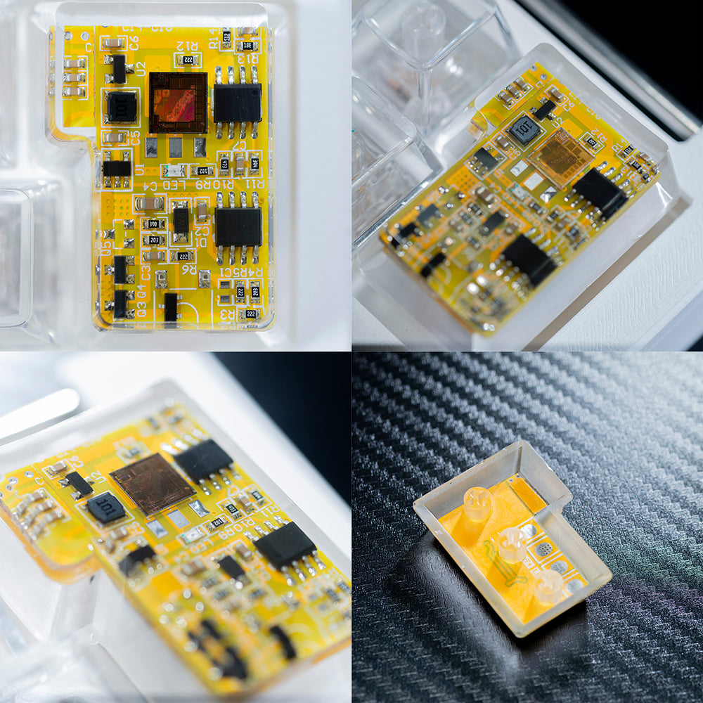 circuit board keycaps（OEM height ISO Enter）Crystal Resin Drops Keycap