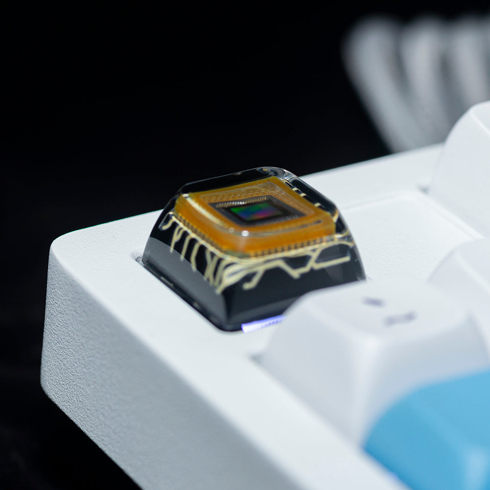 CMOS personalized keycaps,Chip Resin Keycap: Cherry R4, OEM R4, XDA height.