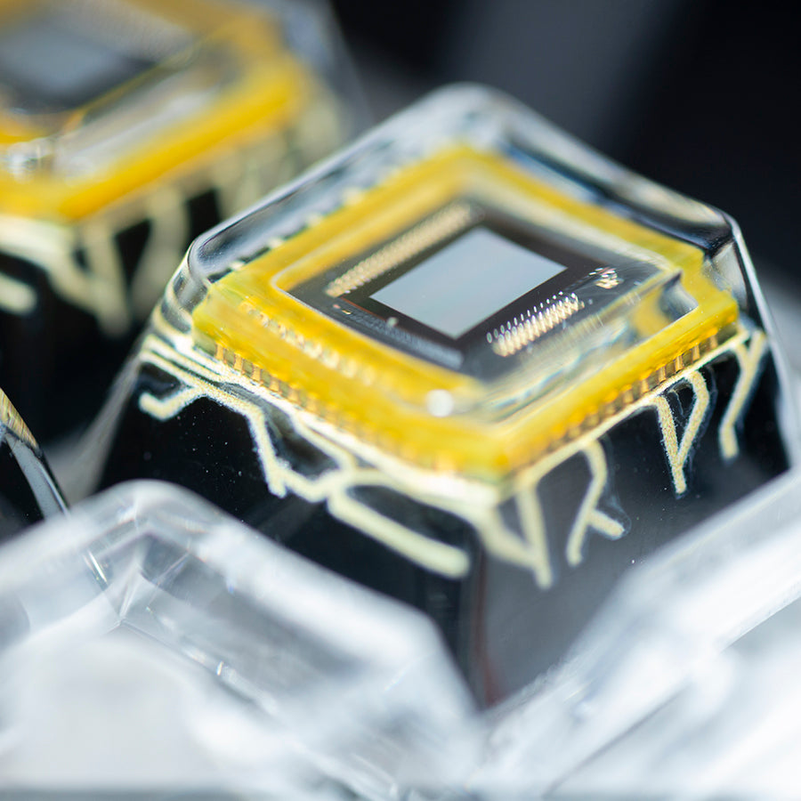 CMOS personalized keycaps,Chip Resin Keycap: Cherry R4, OEM R4, XDA height.