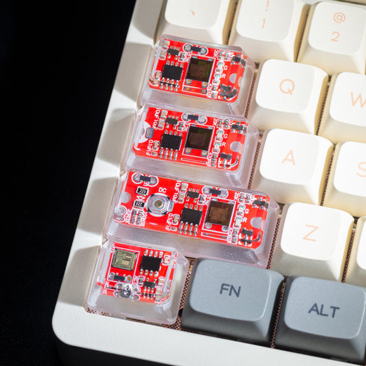 Red Circuit Board Artisan Keycaps