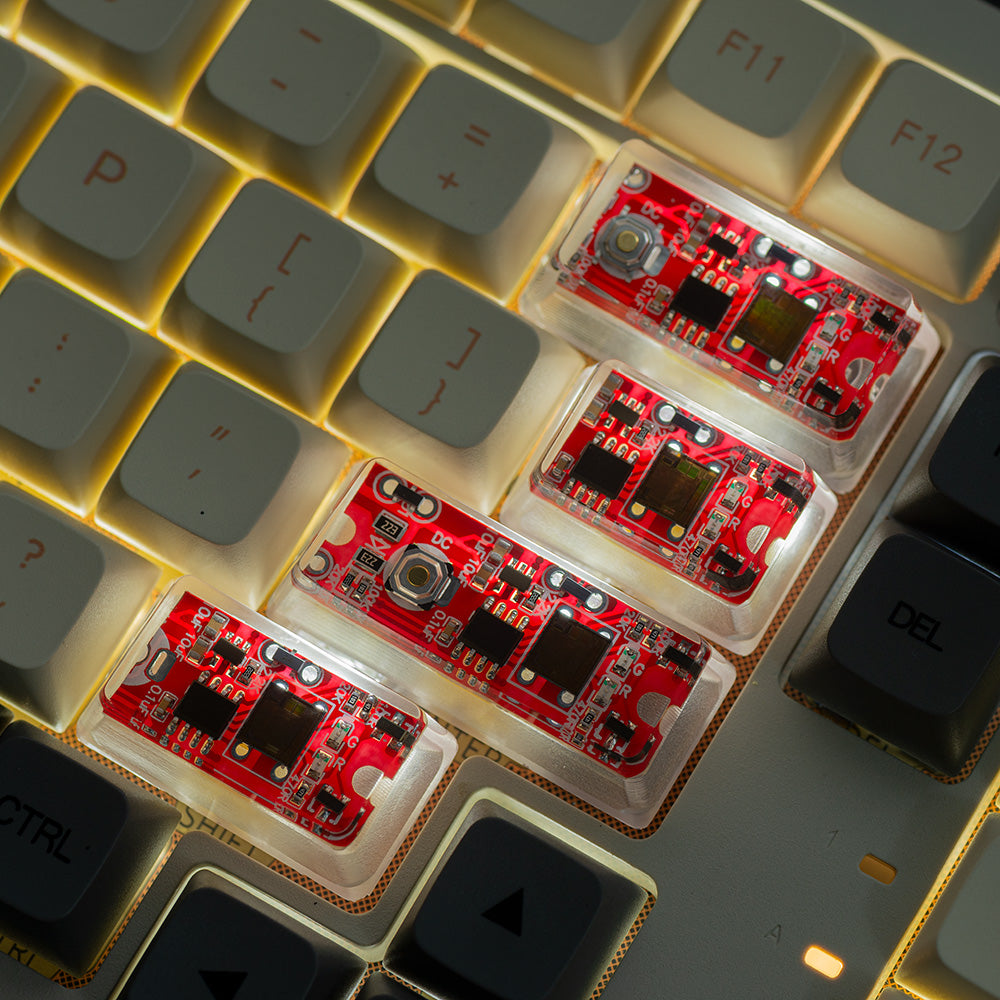 Red Circuit Board Artisan Keycaps