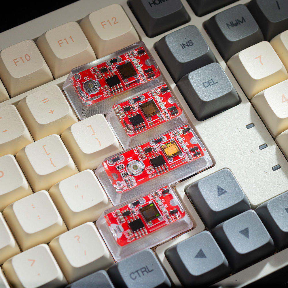 Red Circuit Board Artisan Keycaps