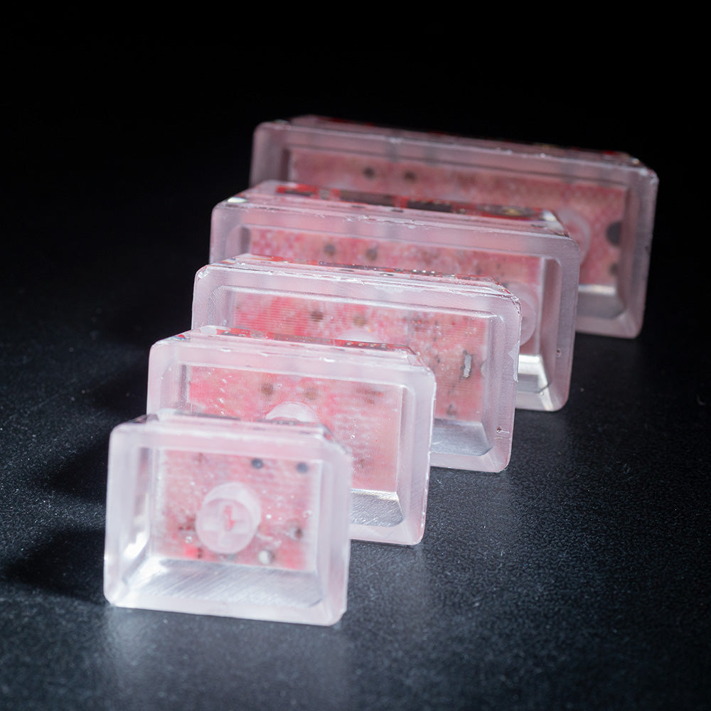Red Circuit Board Artisan Keycaps