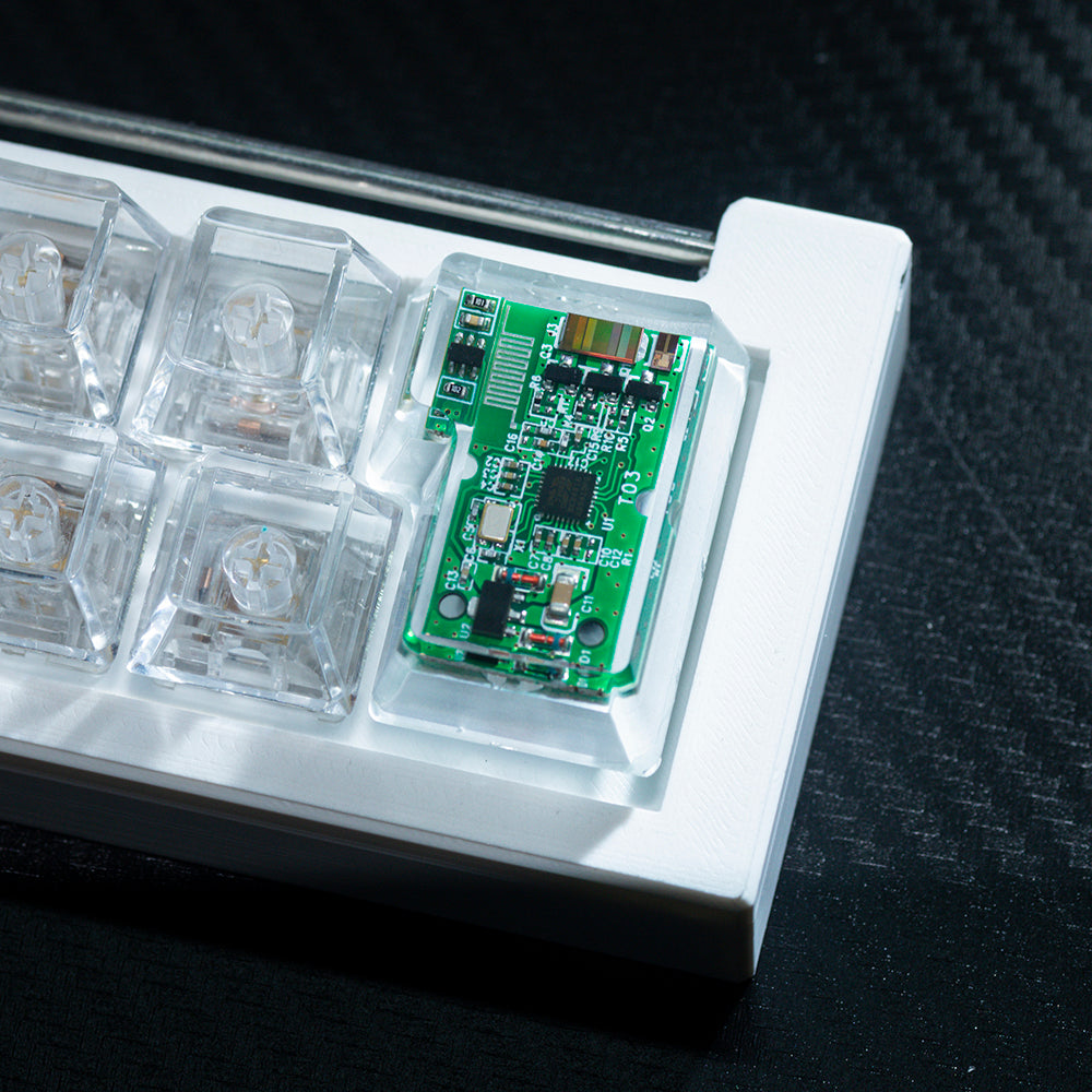 green circuit board keycaps（OEM height ISO Enter）Crystal Resin Drops Keycap