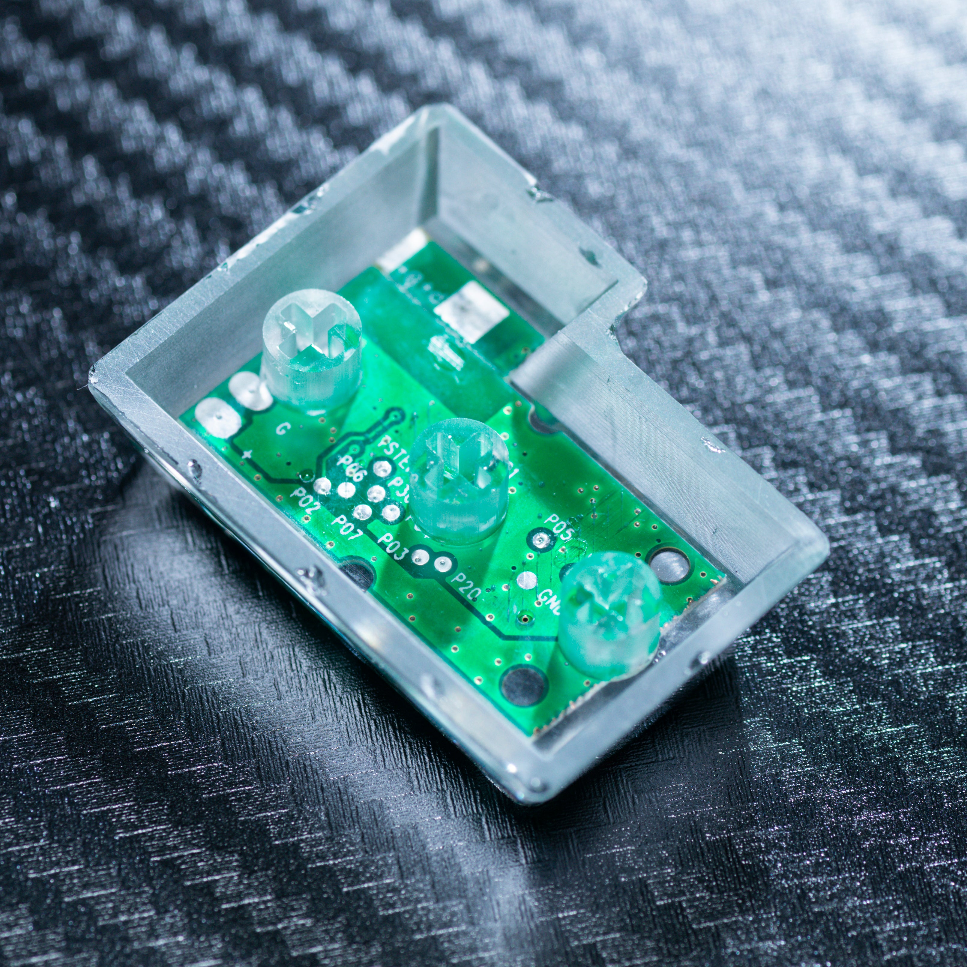 green circuit board keycaps（OEM height ISO Enter）Crystal Resin Drops Keycap