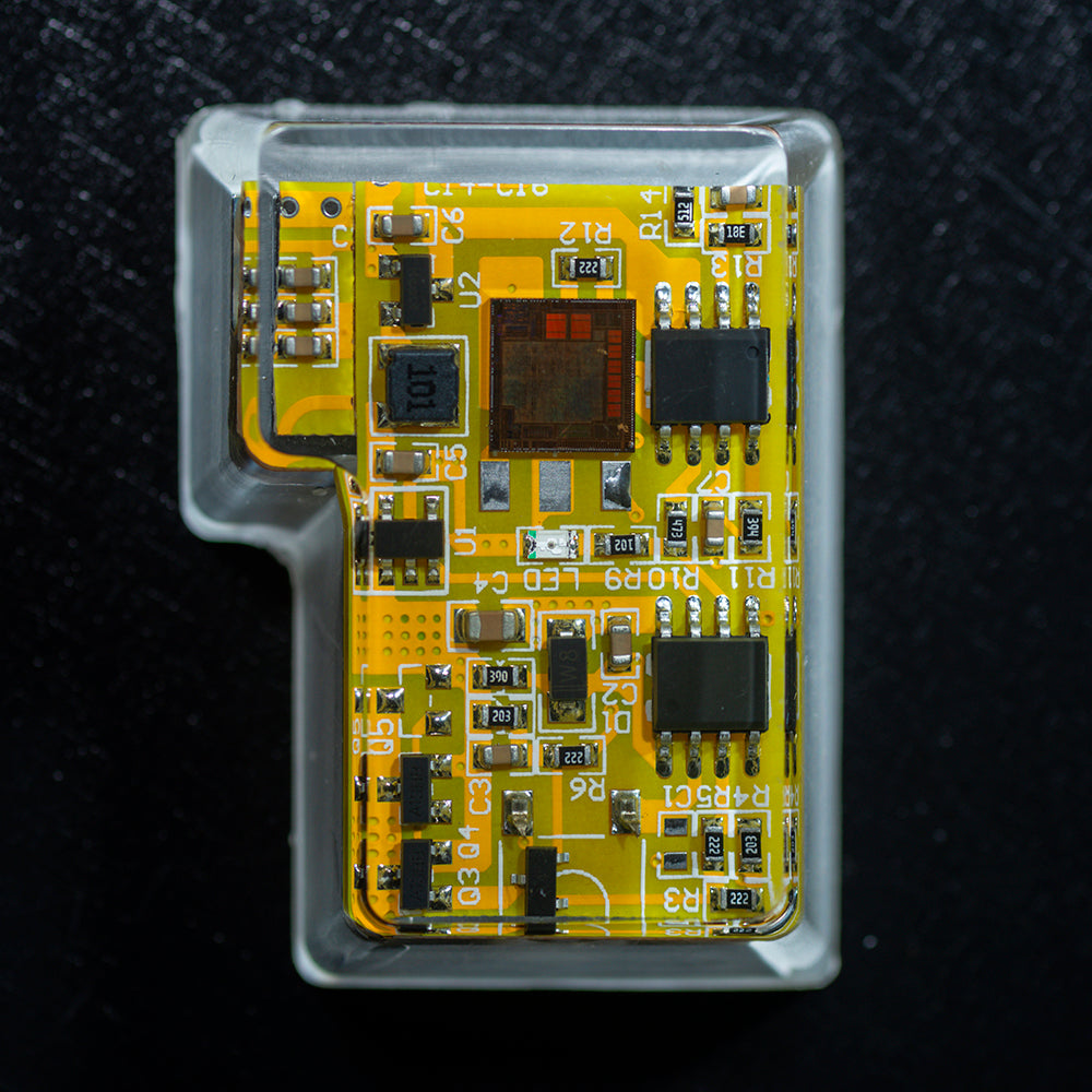 yellow circuit board keycaps（OEM height ISO Enter）Crystal Resin Drops Keycap