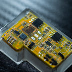 yellow circuit board keycaps（OEM height ISO Enter）Crystal Resin Drops Keycap