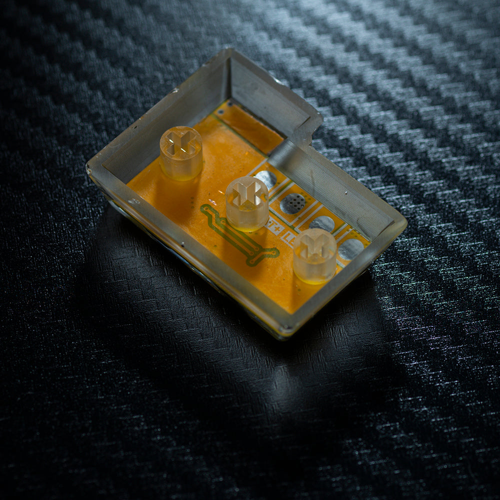 yellow circuit board keycaps（OEM height ISO Enter）Crystal Resin Drops Keycap