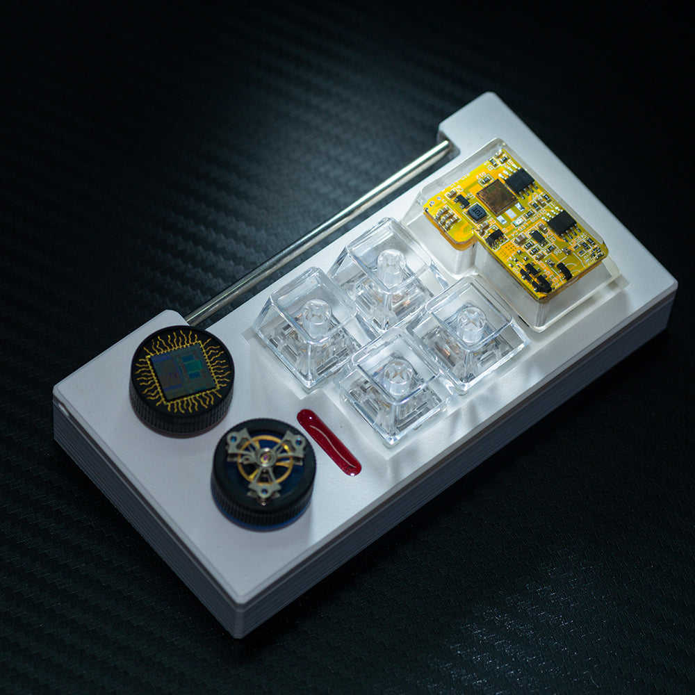 yellow circuit board keycaps（OEM height ISO Enter）Crystal Resin Drops Keycap