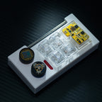 yellow circuit board keycaps（OEM height ISO Enter）Crystal Resin Drops Keycap