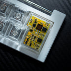 yellow circuit board keycaps（OEM height ISO Enter）Crystal Resin Drops Keycap