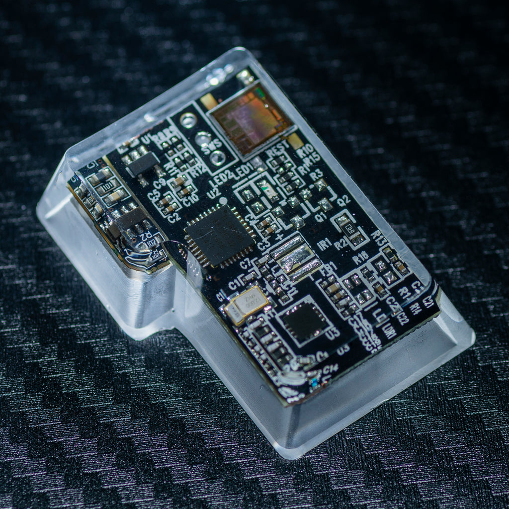 black circuit board keycaps（OEM height ISO Enter）Crystal Resin Drops Keycap