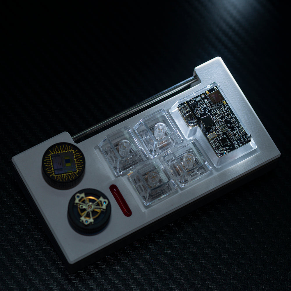 black circuit board keycaps（OEM height ISO Enter）Crystal Resin Drops Keycap