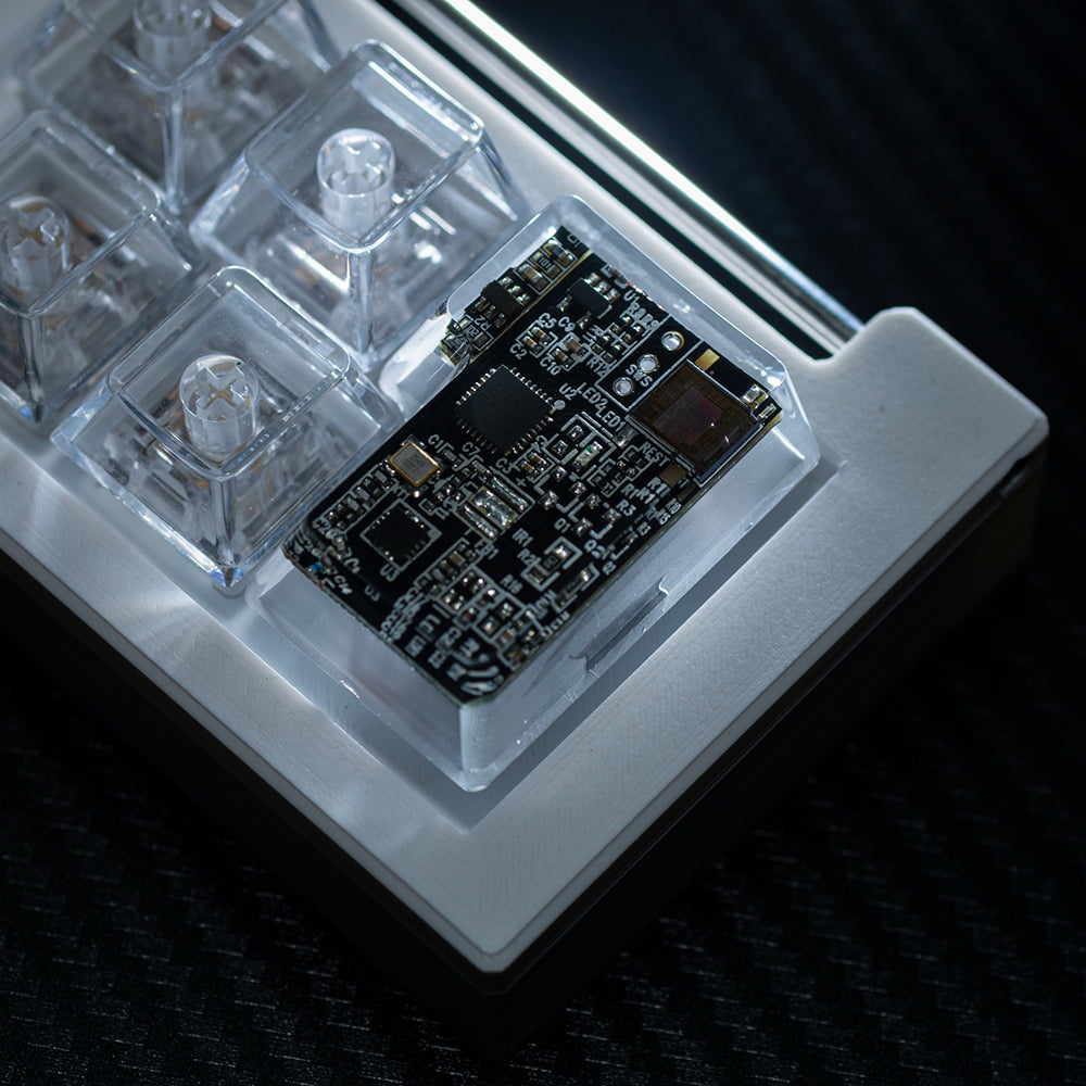 black circuit board keycaps（OEM height ISO Enter）Crystal Resin Drops Keycap