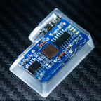 blue circuit board keycaps（OEM height ISO Enter）Crystal Resin Drops Keycap