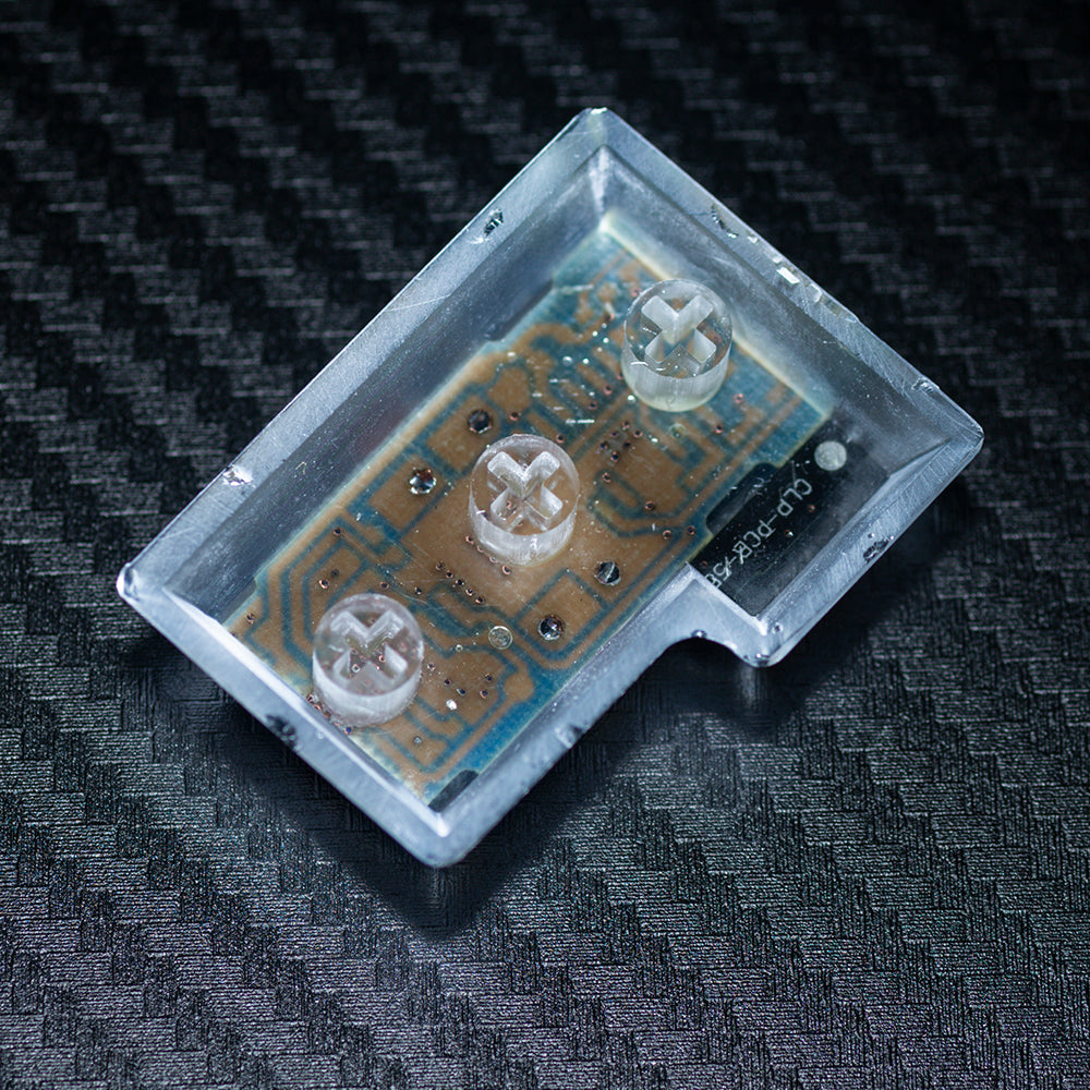 blue circuit board keycaps（OEM height ISO Enter）Crystal Resin Drops Keycap