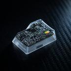 black circuit board keycaps（OEM height ISO Enter）Crystal Resin Drops Keycap
