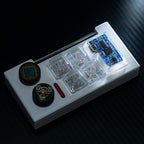 blue circuit board keycaps（OEM height ISO Enter）Crystal Resin Drops Keycap