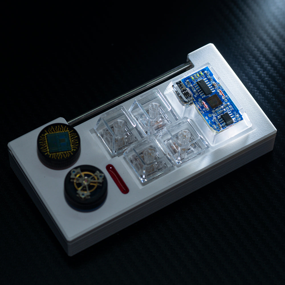 blue circuit board keycaps（OEM height ISO Enter）Crystal Resin Drops Keycap