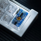 blue circuit board keycaps（OEM height ISO Enter）Crystal Resin Drops Keycap