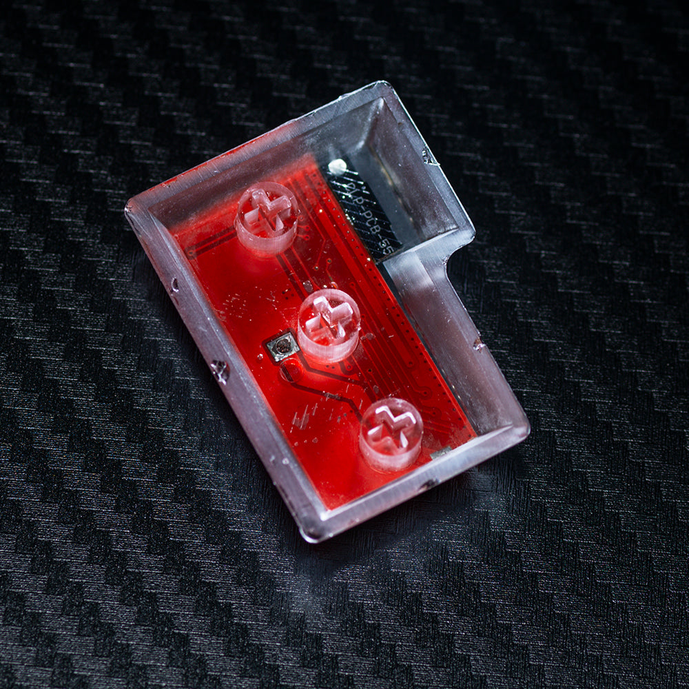 red circuit board keycaps（OEM height ISO Enter）Crystal Resin Drops Keycap