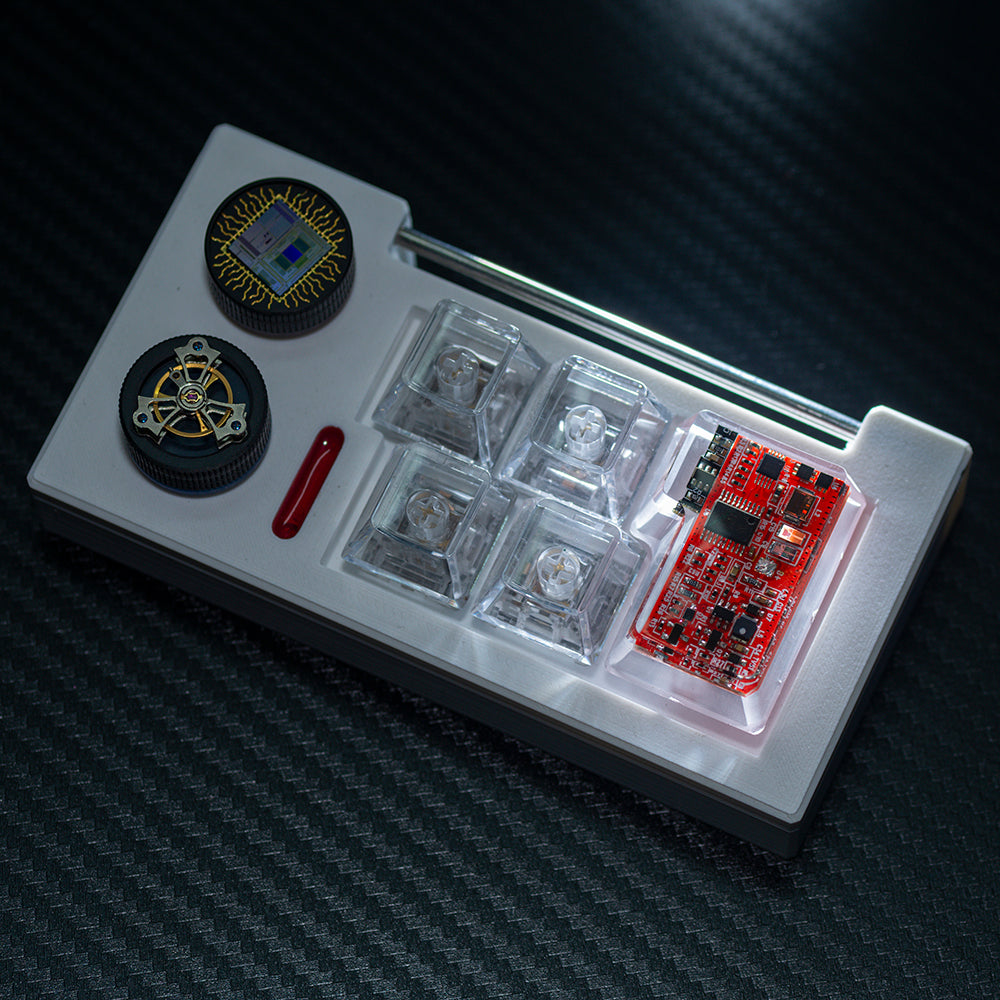 red circuit board keycaps（OEM height ISO Enter）Crystal Resin Drops Keycap