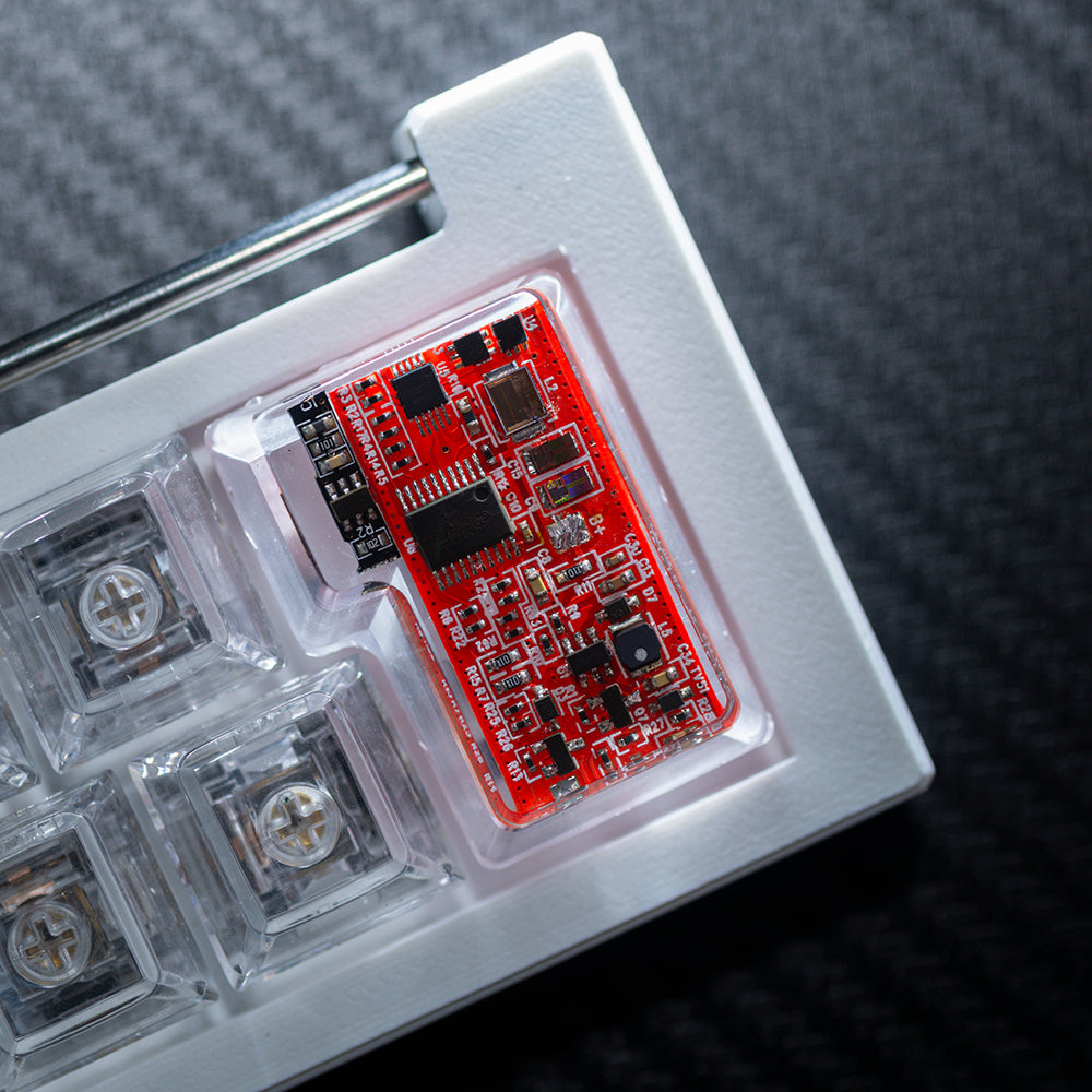 red circuit board keycaps（OEM height ISO Enter）Crystal Resin Drops Keycap