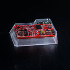 red circuit board keycaps（OEM height ISO Enter）Crystal Resin Drops Keycap