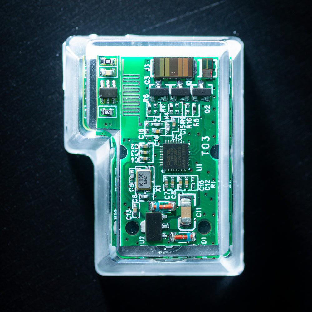 green circuit board keycaps（OEM height ISO Enter）Crystal Resin Drops Keycap