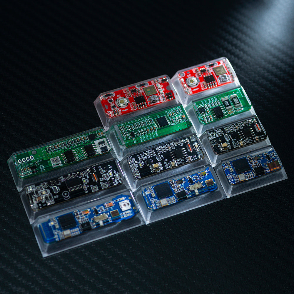 circuit board keycaps（Cherry-height R1 spacebar 2.75U 2.25U 1.75U）Crystal Resin Drops Keycap