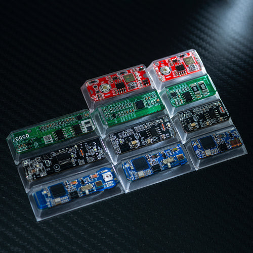 circuit board keycaps（Cherry-height R1 spacebar 2.75U 2.25U 1.75U）Crystal Resin Drops Keycap