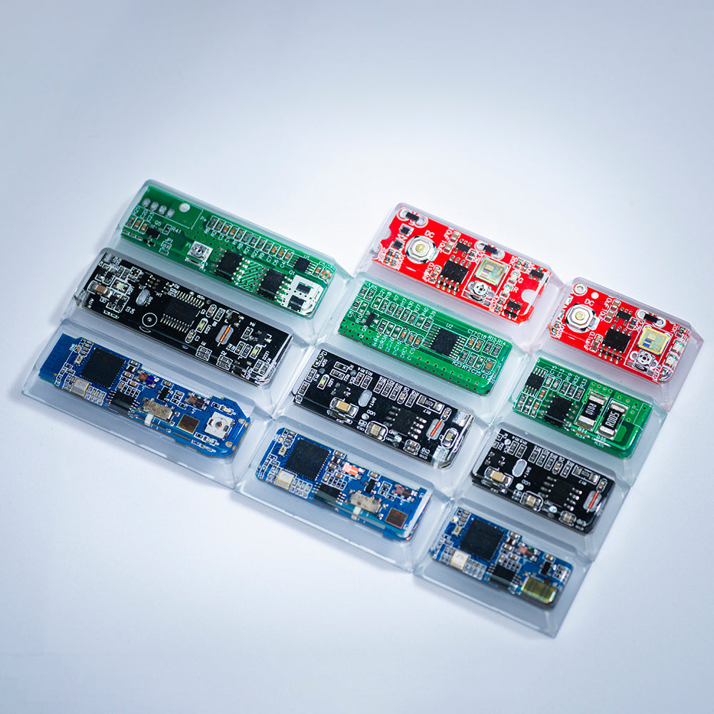 circuit board keycaps（Cherry-height R1 spacebar 2.75U 2.25U 1.75U）Crystal Resin Drops Keycap