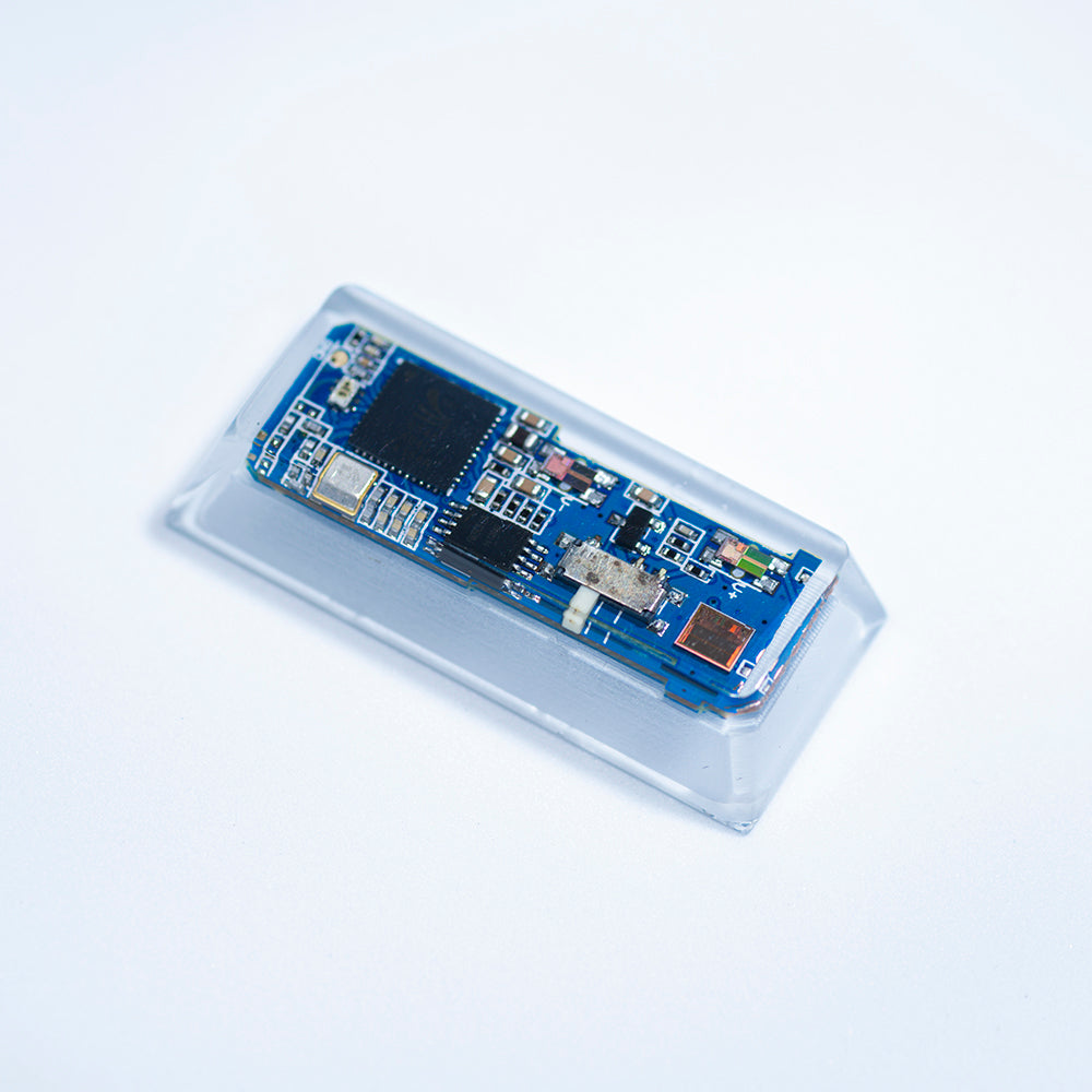 blue circuit board keycaps（Cherry-height R1 spacebar 2.75U 2.25U 1.75U）Crystal Resin Drops Keycap