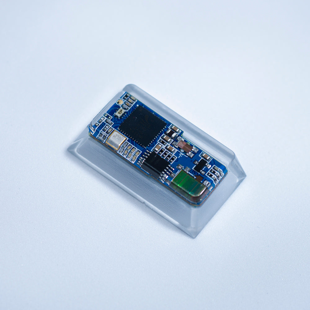 blue circuit board keycaps（Cherry-height R1 spacebar 2.75U 2.25U 1.75U）Crystal Resin Drops Keycap